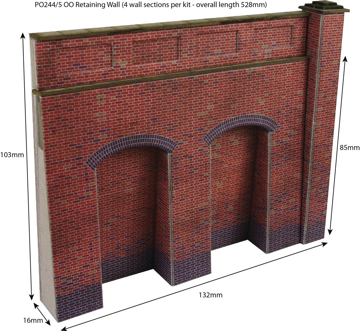 Metcalfe PO244 - Retaining Wall Brick Style