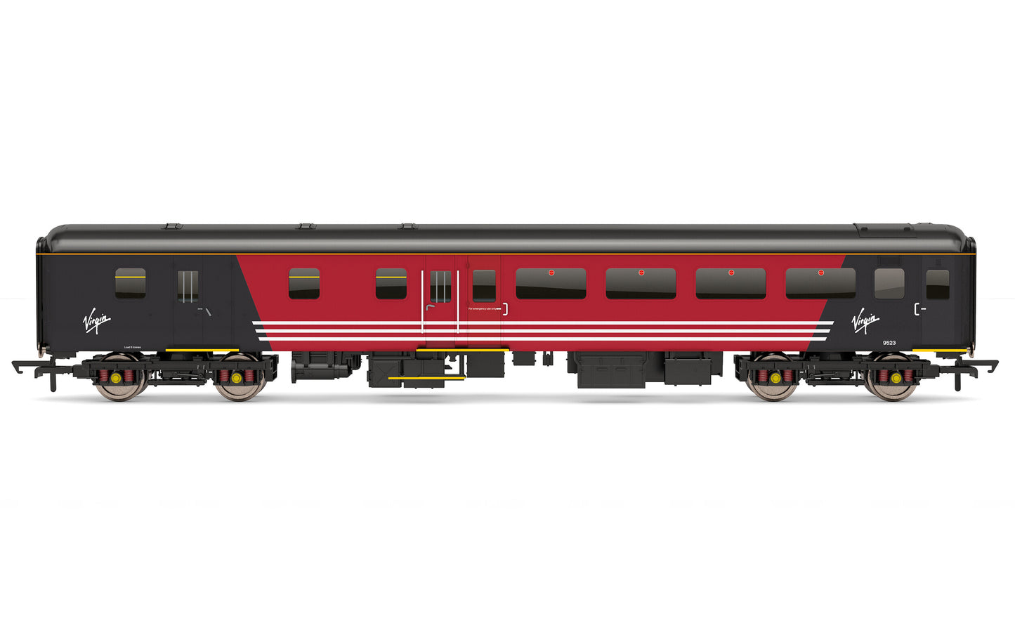 Hornby R4945A - Virgin Mk2F Brake 2nd Open Coach No. 9523