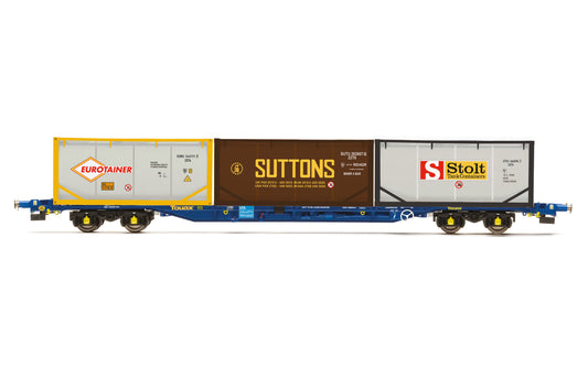 Hornby - R60046 - Touax, KFA Container Wagon with 3 x 20' Tanktainers