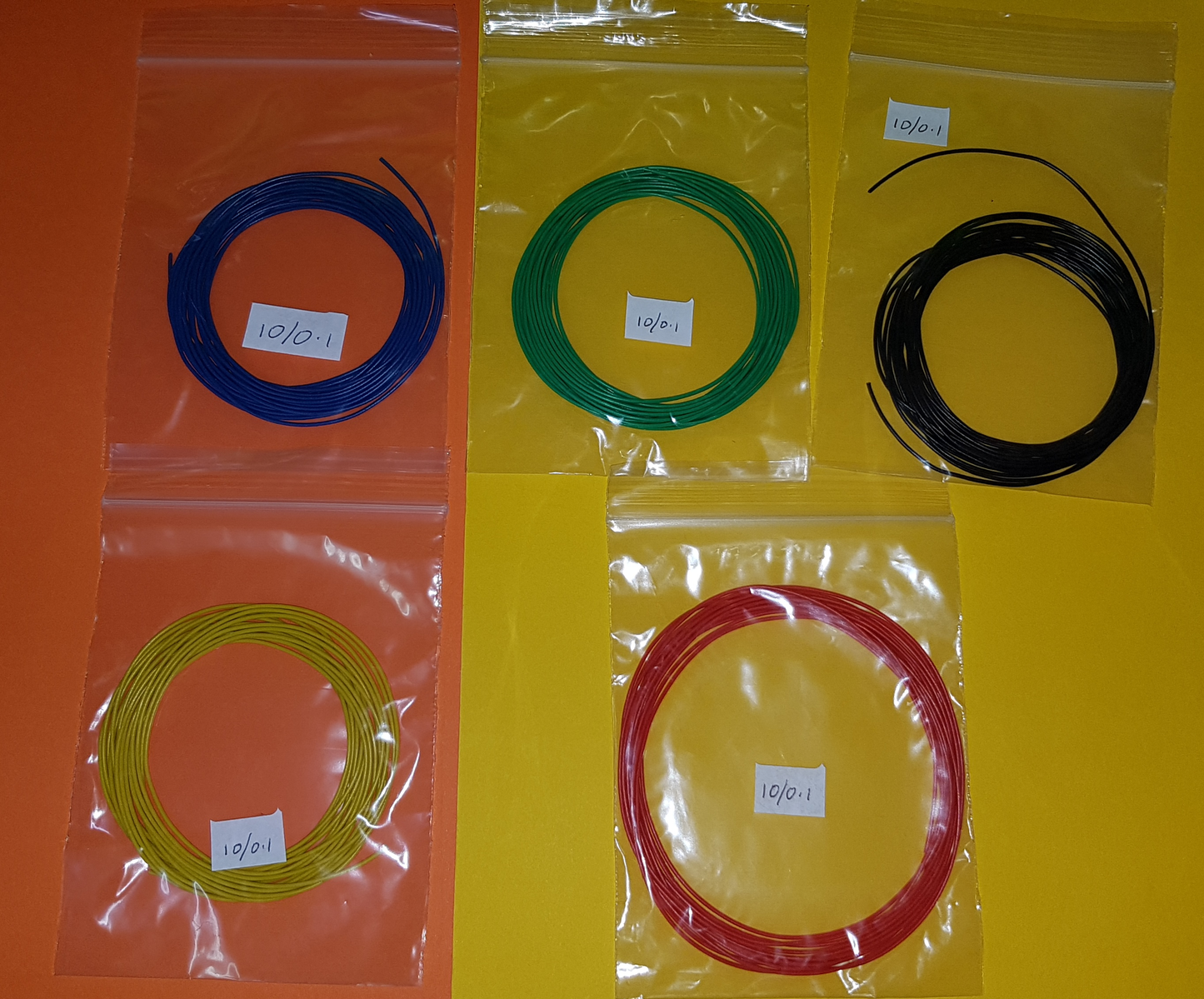 Electrical Cable - Model Railways - Multi Colours - 10 Strands @ 0.1mm - 3M