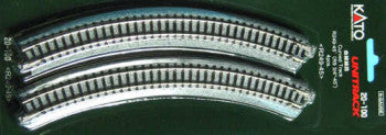 Kato Unitrack 20-100  (R249-45) - Curved Track R9 3/4"-45degrees (x4)