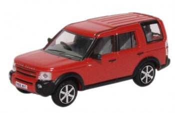 Oxford Diecast 76LRD008 - Land Rover Discovery 3 Rimini Red Metallic