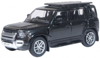 Oxford Diecast 76ND110002 - New Land Rover Defender 110 Explorer Santorini Black