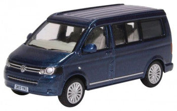 Oxford Diecast 76T5C001 - VW T5 California Camper Metallic Night Blue