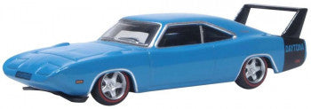 Oxford Diecast 87DD69004 - Dodge Charger Daytona 1969 Bright Blue