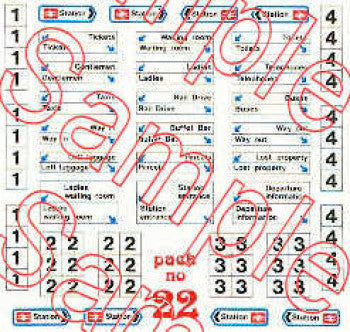 Gaugemaster Tiny Signs TSN22 - BR Modern Image Station Signs