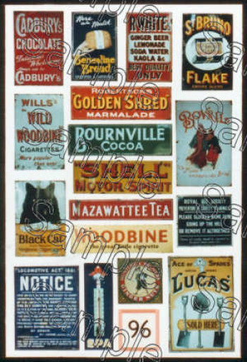Gaugemaster Tiny Signs TSO96 - Enamel Advert Signs 1