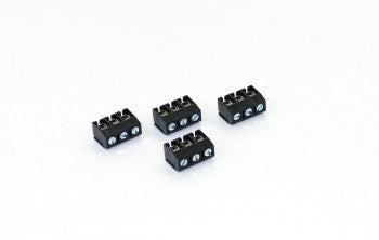 Train Tech CON6 - 3 Way PCB Mount Terminal Block x 4