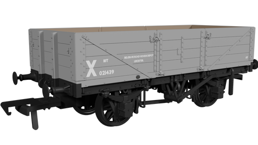 Rapido Trains UK 950009 - LNWR D84 4-Plank Open – No.021439 BR Departmental