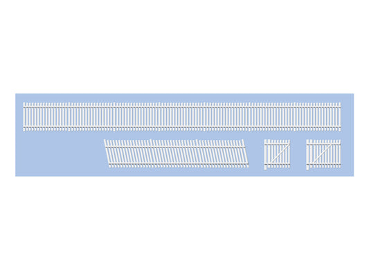 Ratio 243 - GWR Station Fencing Straights, Ramps and Gates - N Gauge
