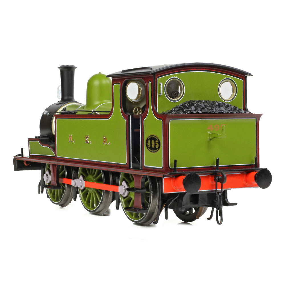 Bachmann 31-065 - NER E Tank 495 NER Lined Green & Maroon