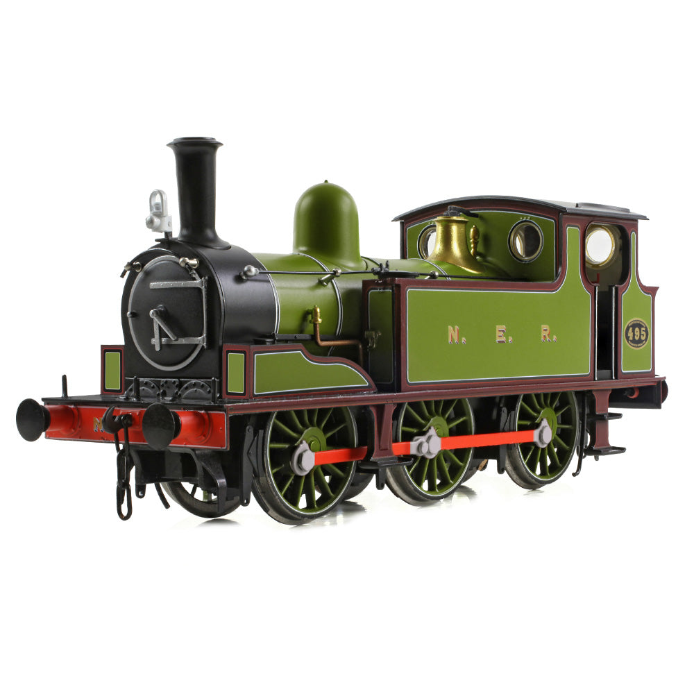Bachmann 31-065 - NER E Tank 495 NER Lined Green & Maroon