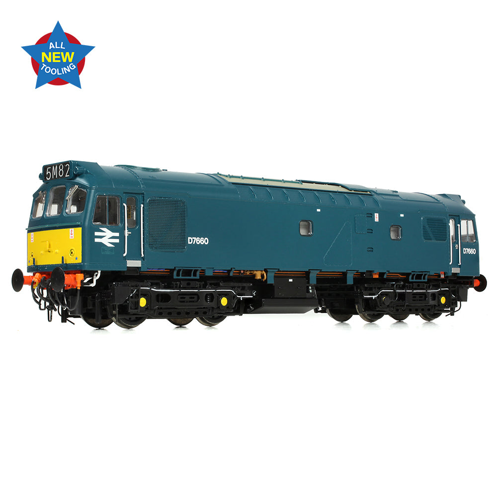 Bachmann 32-333 - Class 25/3 D7660 BR Blue (Small Yellow Panels)