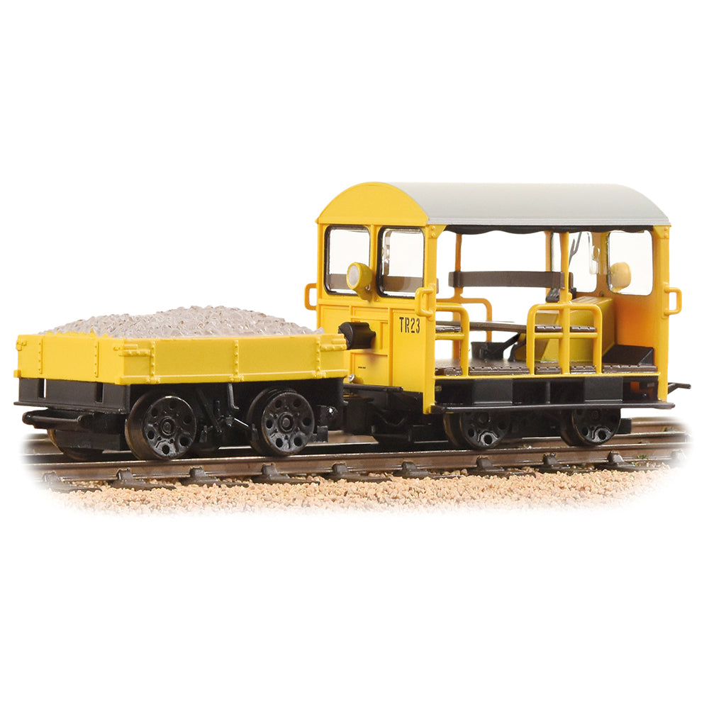 Bachmann 32-993A - Wickham Type 27 Trolley Car BR Departmental Yellow (Wasp Stripes)