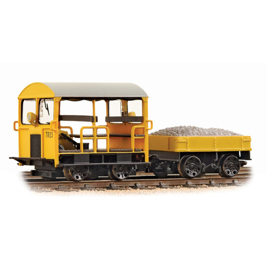 Bachmann 32-993A - Wickham Type 27 Trolley Car BR Departmental Yellow (Wasp Stripes)