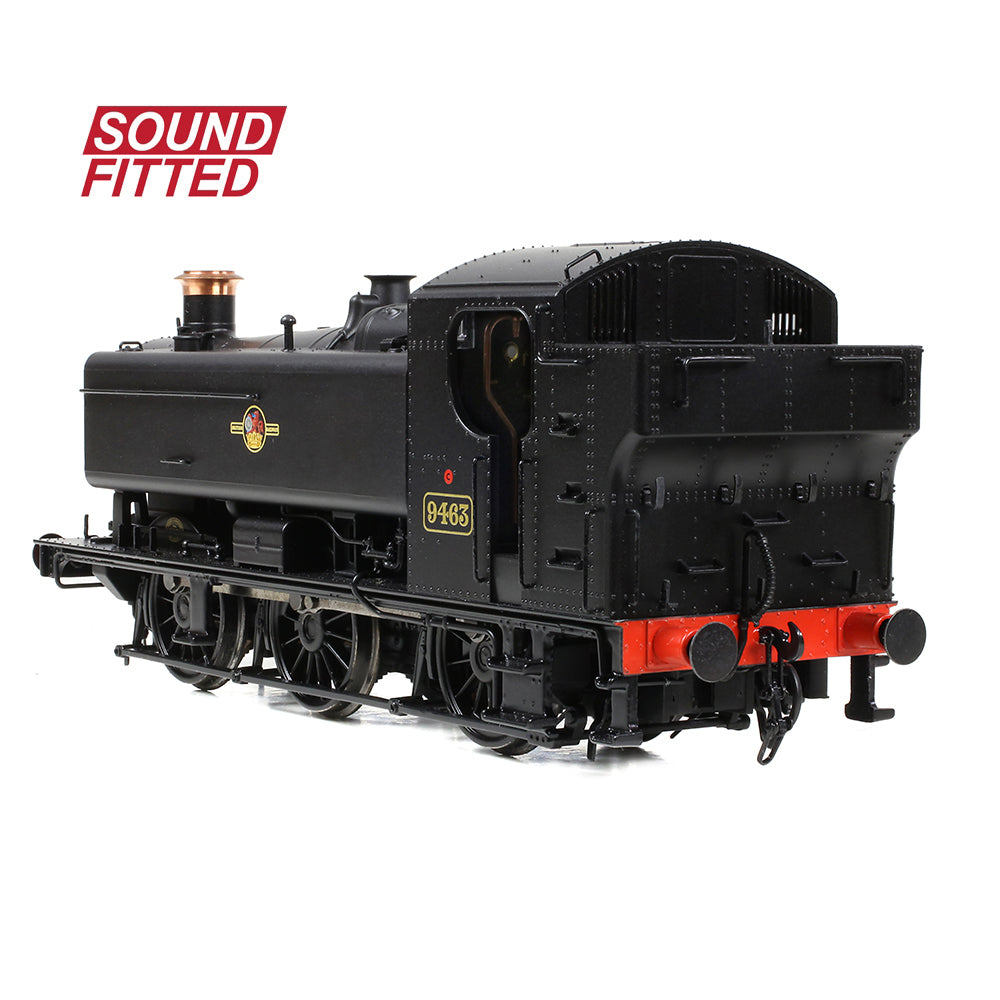 Bachmann 35-027ASF - 94XX Class Pannier Tank 9463 BR Black Late Crest SOUND FITTED