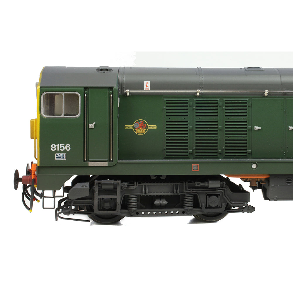Bachmann 35-360 - Class 20/0 8156 BR Green (Full Yellow Ends) (Weathered)