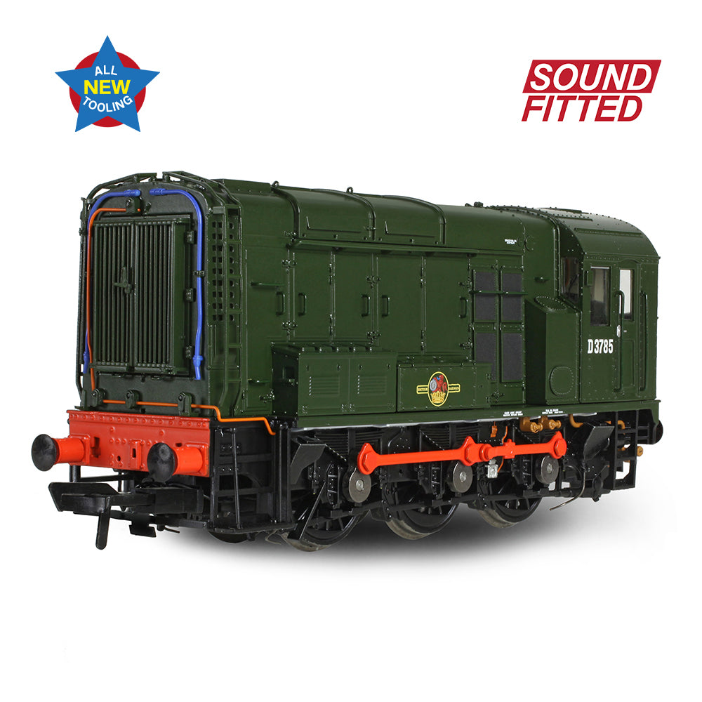 Bachmann 35-901SF - Class 08 D3785 BR Green (Late Crest)