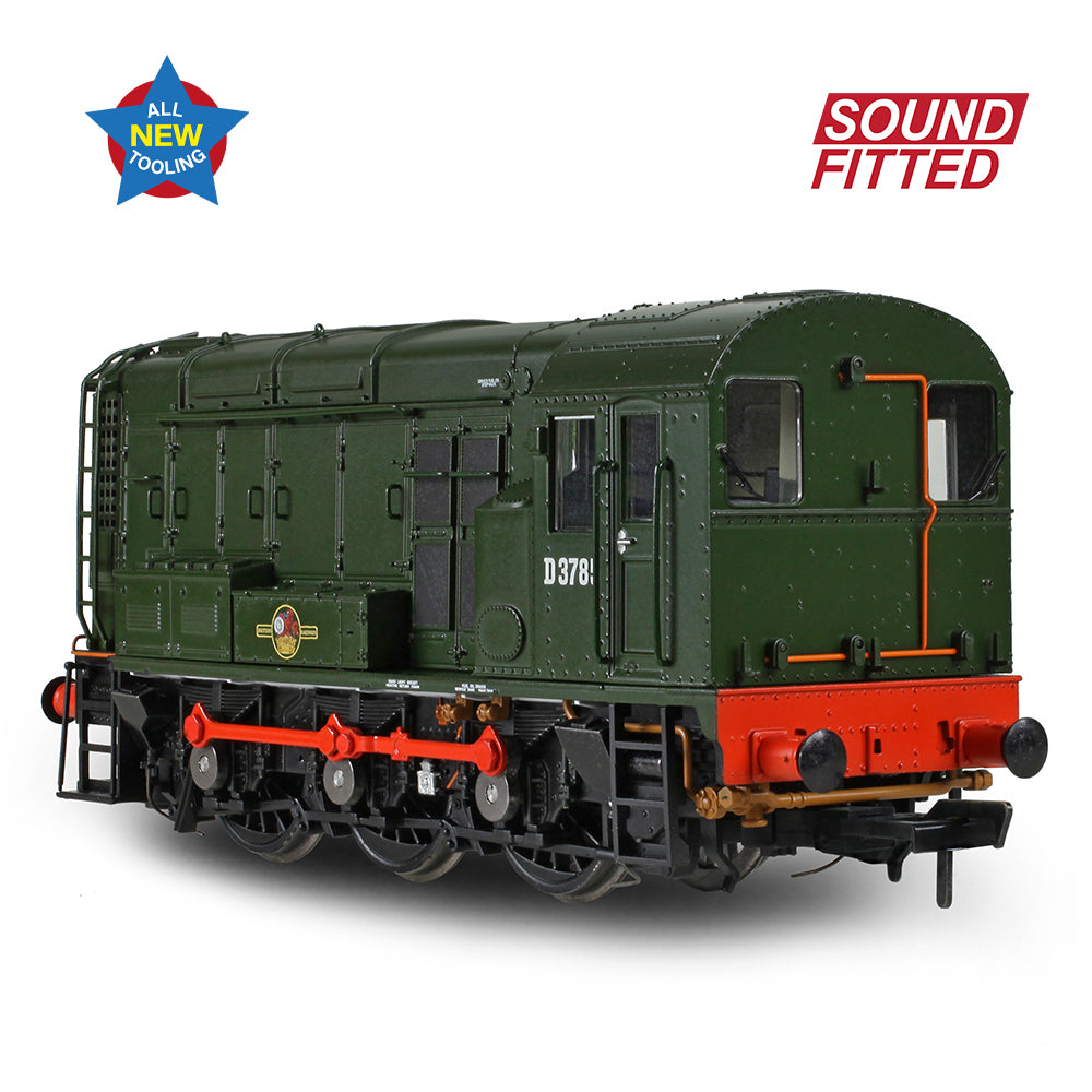 Bachmann 35-901SF - Class 08 D3785 BR Green (Late Crest)
