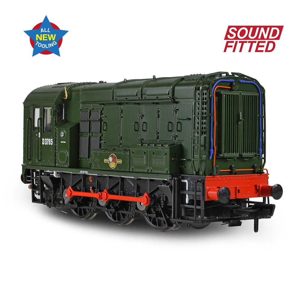 Bachmann 35-901SF - Class 08 D3785 BR Green (Late Crest)