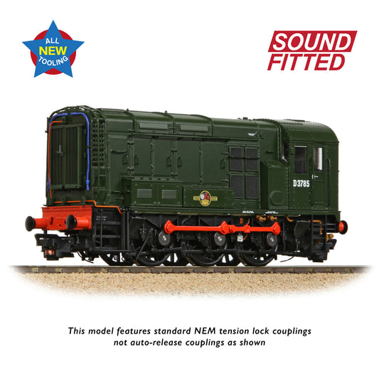 Bachmann 35-901SF - Class 08 D3785 BR Green (Late Crest)