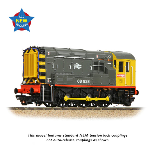 Bachmann 35-906 - Class 08 08928 BR Railfreight (Red Stripe)