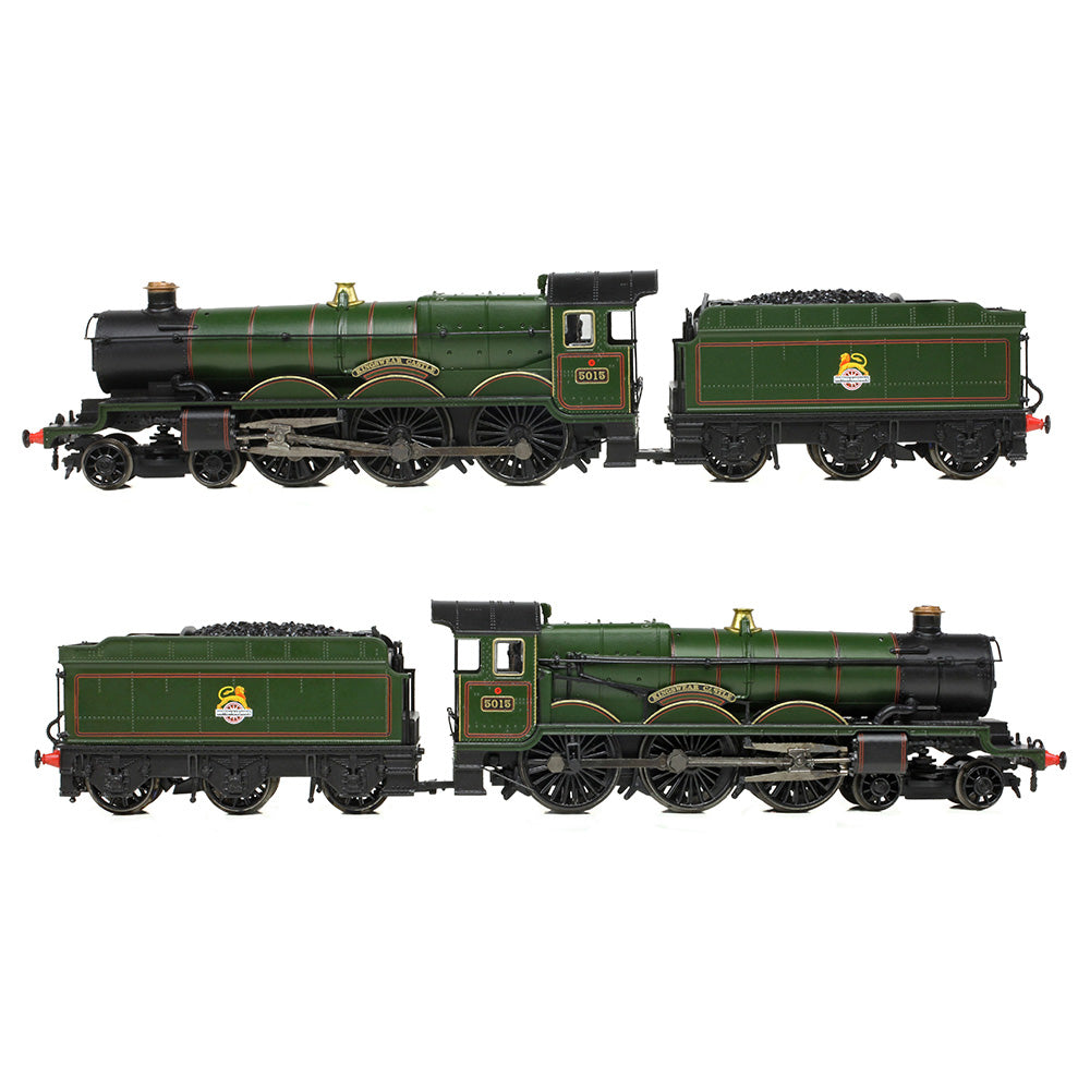 Graham Farish 372-031A - GWR 4073 'Castle' 5015 'Kingswear Castle' BR Lined Green Early Emblem