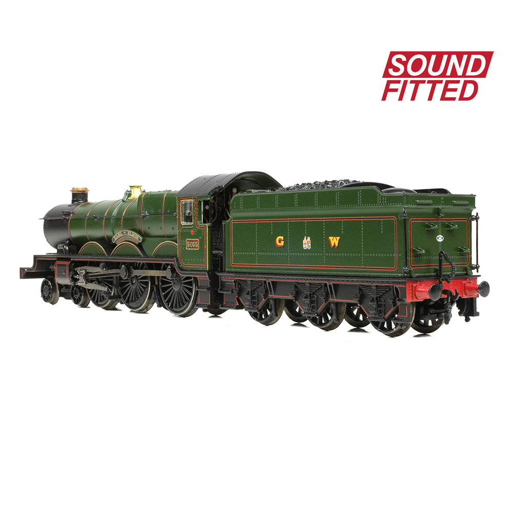 Graham Farish 372-034SF - GWR 4073 'Castle' 5055 'Earl of Eldon' GWR Lined Green (GW Crest) (SOUND FITTED)