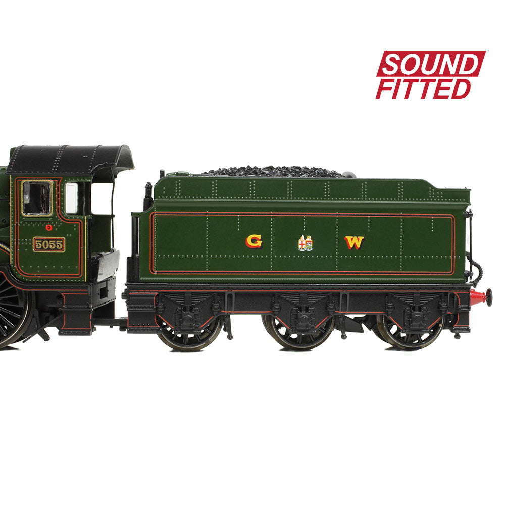 Graham Farish 372-034SF - GWR 4073 'Castle' 5055 'Earl of Eldon' GWR Lined Green (GW Crest) (SOUND FITTED)