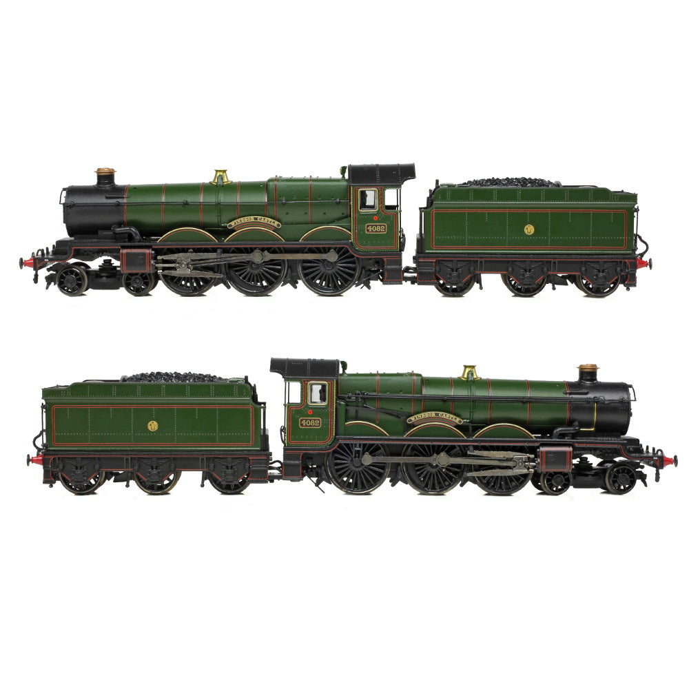 Graham Farish 372-035 - GWR 4073 'Castle' 4082 'Windsor Castle' GWR Lined Green (Shirtbutton)