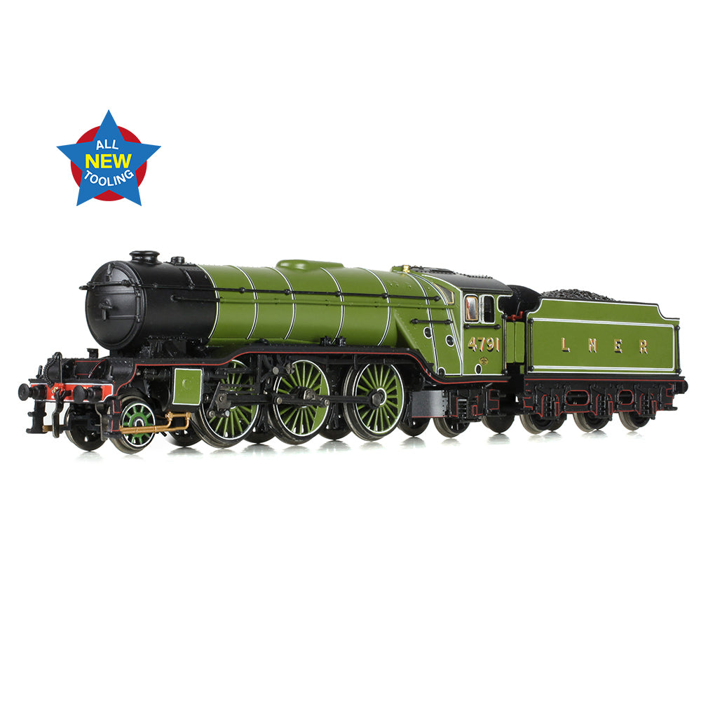 Graham Farish 372-610 - LNER V2 4791 LNER Lined Green (Original)