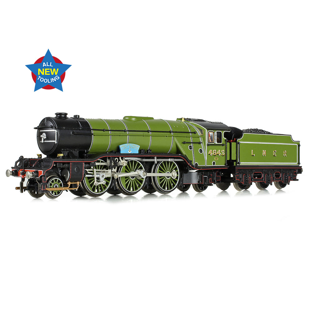 Graham Farish 372-611 - LNER V2 4843 'Kings Own Yorkshire Light Infantry' LNER Lined Green