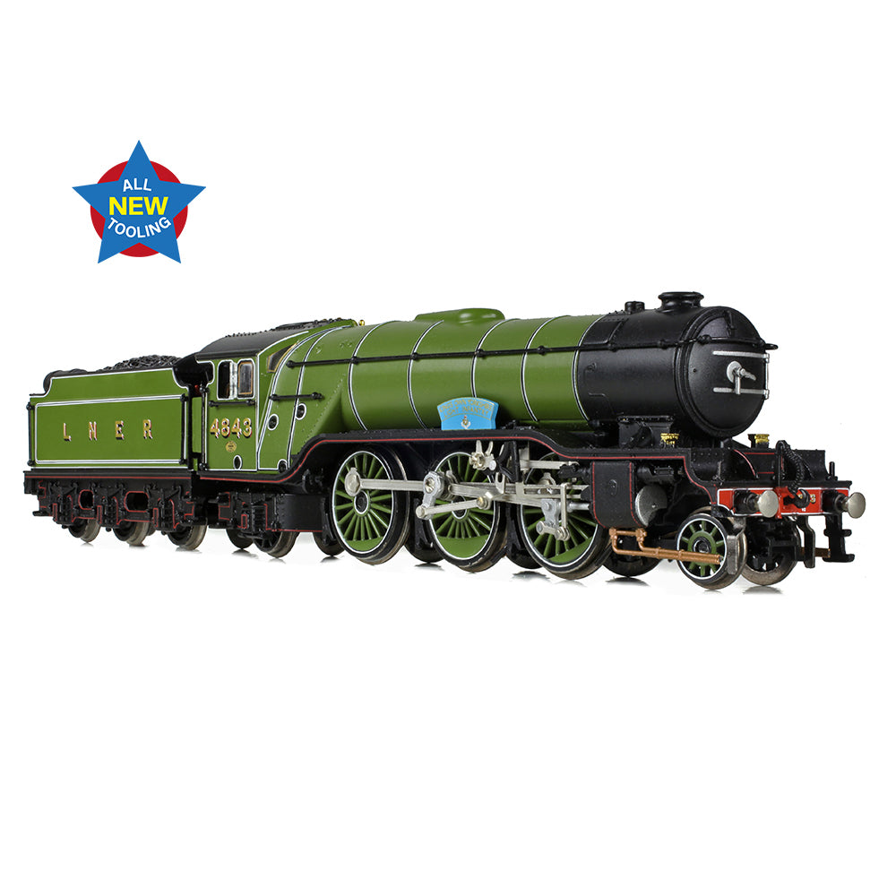 Graham Farish 372-611 - LNER V2 4843 'Kings Own Yorkshire Light Infantry' LNER Lined Green