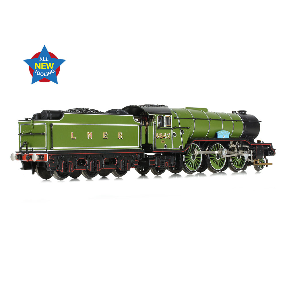 Graham Farish 372-611 - LNER V2 4843 'Kings Own Yorkshire Light Infantry' LNER Lined Green