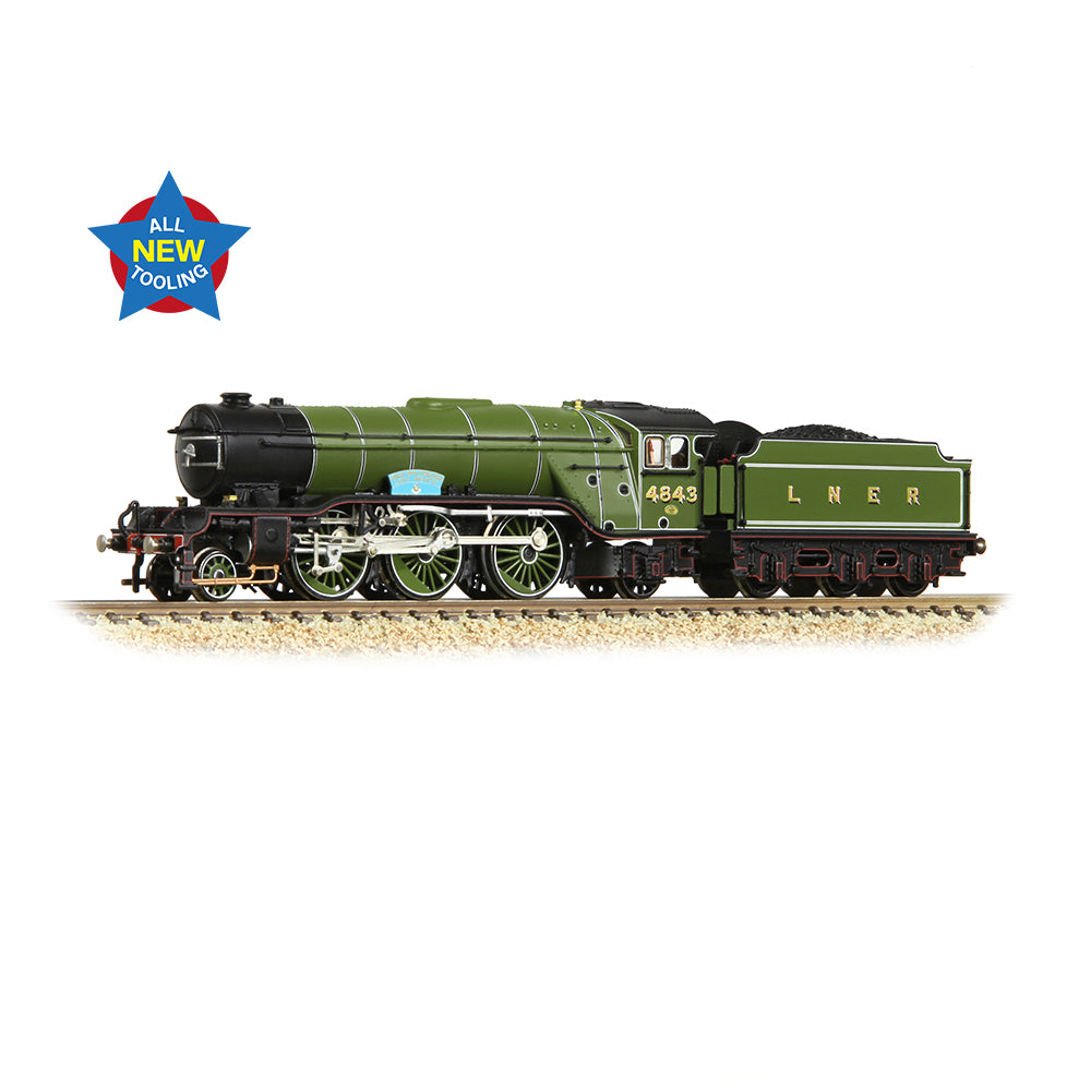 Graham Farish 372-611 - LNER V2 4843 'Kings Own Yorkshire Light Infantry' LNER Lined Green