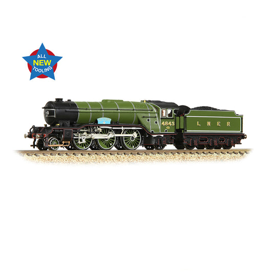 Graham Farish 372-611 - LNER V2 4843 'Kings Own Yorkshire Light Infantry' LNER Lined Green