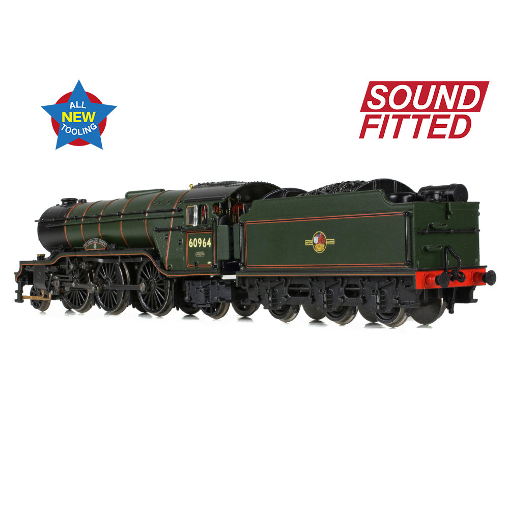 Graham Farish 372-613SF - LNER V2 60964 'Durham Light Infantry' BR Lined Green (Late Crest)