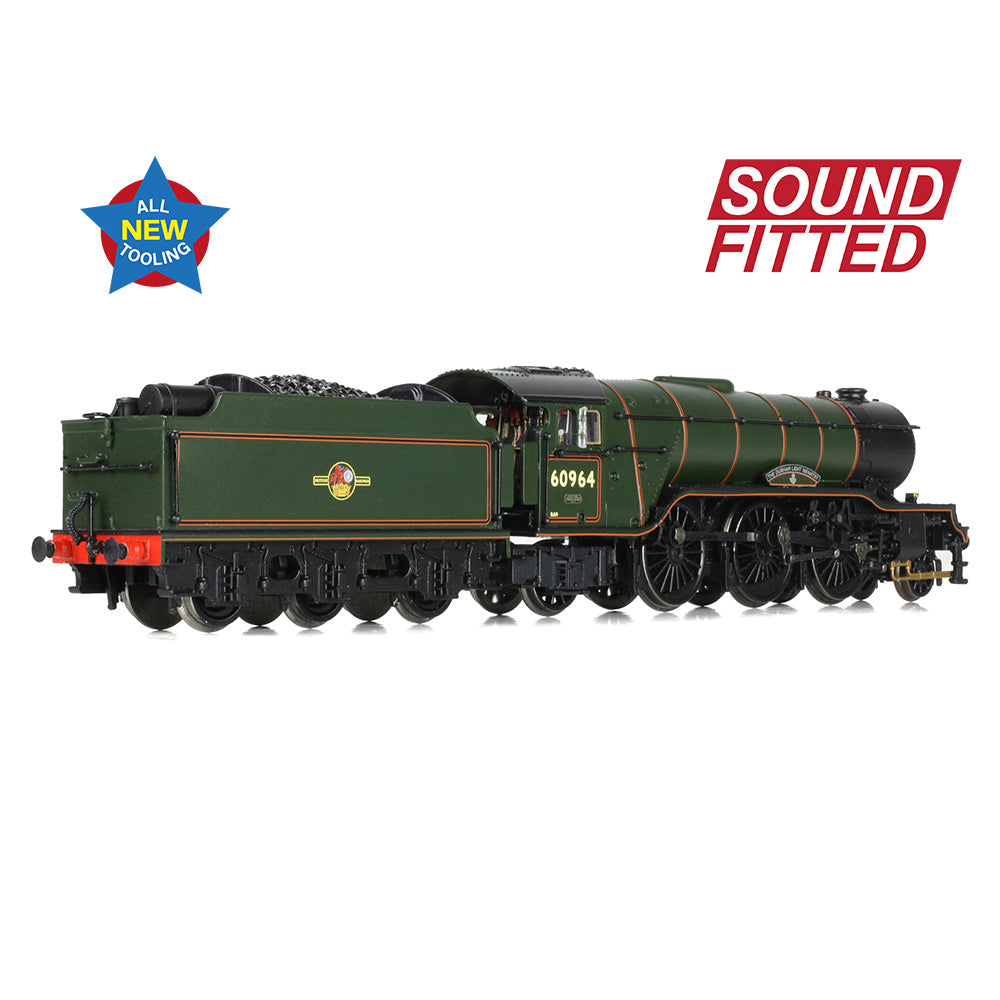 Graham Farish 372-613SF - LNER V2 60964 'Durham Light Infantry' BR Lined Green (Late Crest)