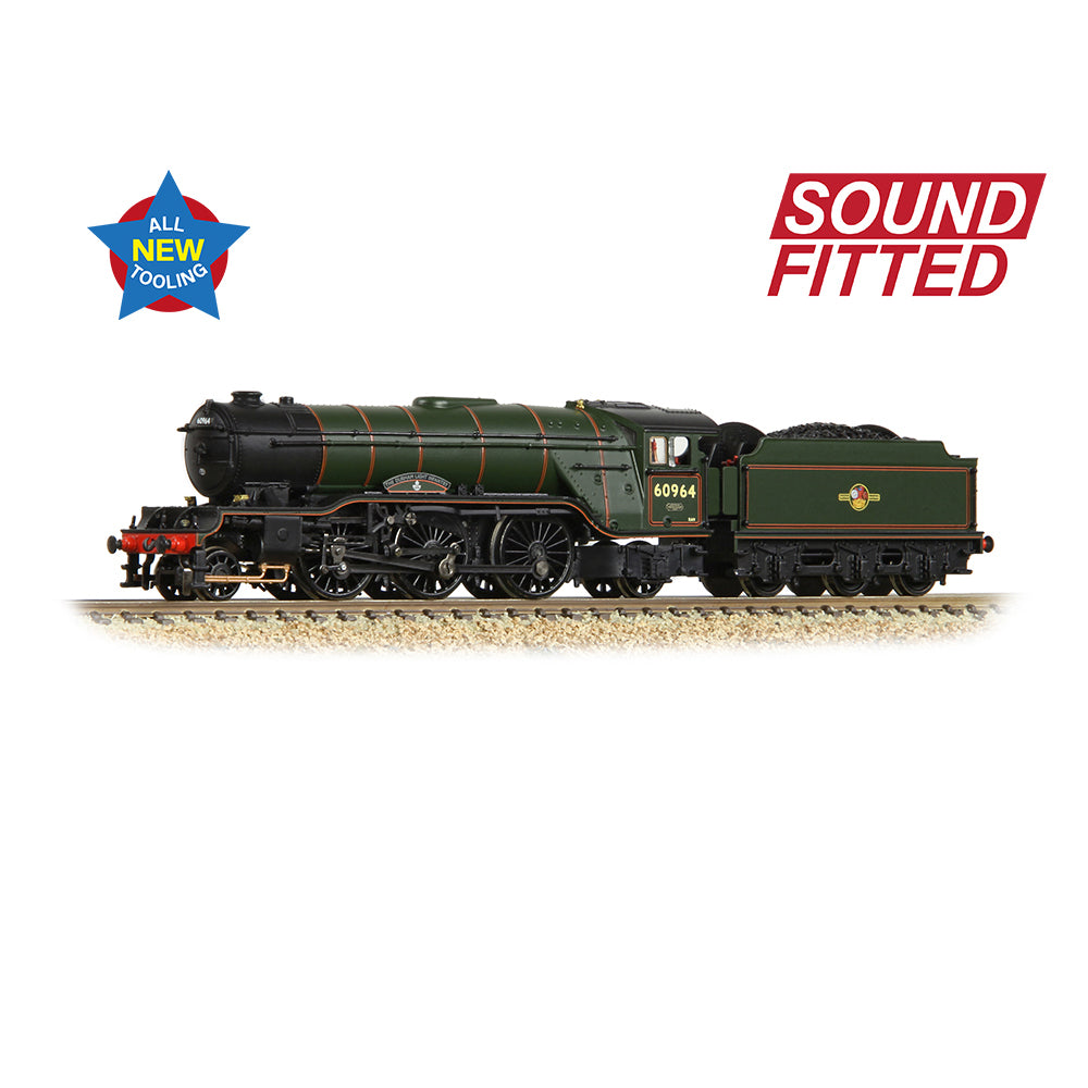 Graham Farish 372-613SF - LNER V2 60964 'Durham Light Infantry' BR Lined Green (Late Crest)