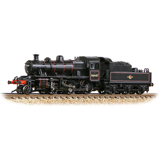Graham Farish 372-628A - LMS Ivatt 2MT Class 46447 BR Lined Black Late Crest