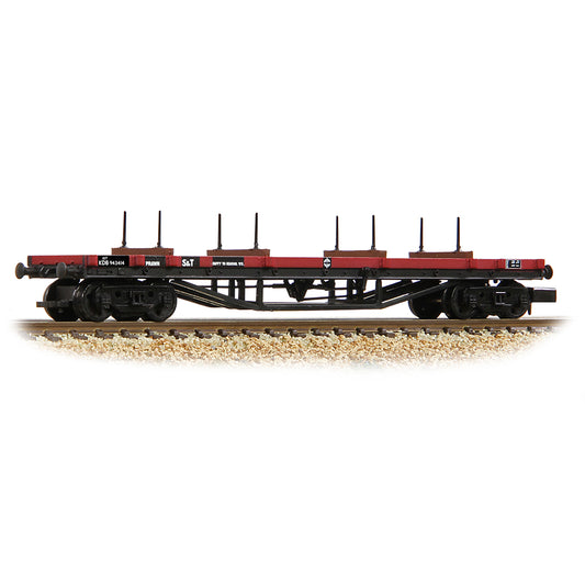 Graham Farish 373-925D - 30T 'Prawn' Bogie Bolster BR Gulf Red [WL]