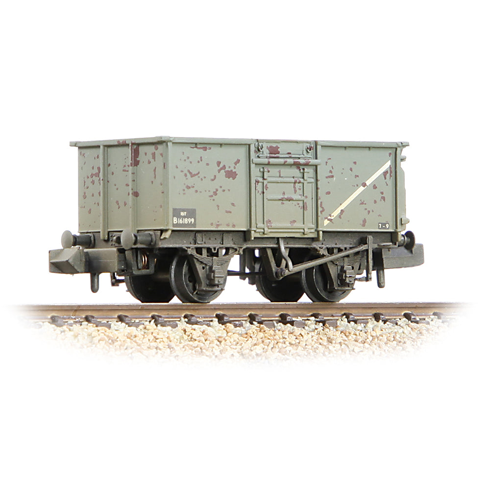 Graham Farish 377-227G - BR 16T Steel Mineral Wagon with Top Flap Doors BR Grey [W]