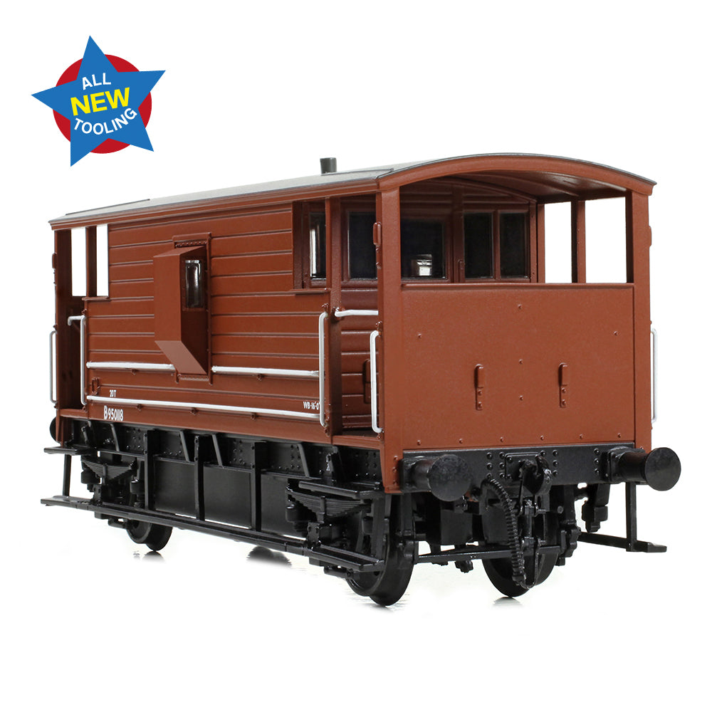 Bachmann 38-977 - LMS 20T Brake Van BR Bauxite (Early)