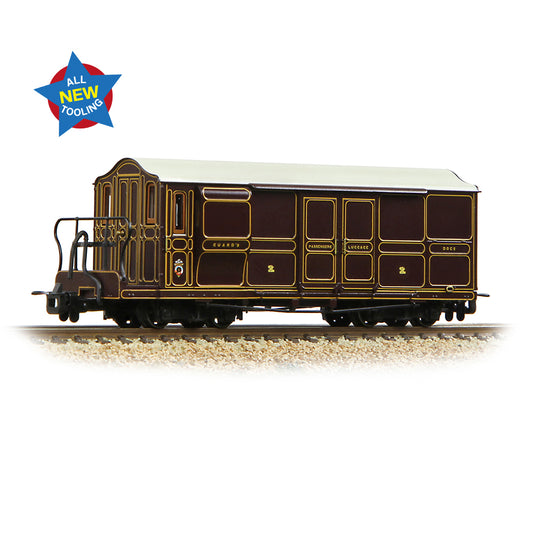 Bachmann Narrow Gauge 394-076 - Ffestiniog Railway Curly Roof Van No.1 FR Lined Plum