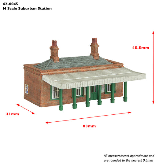 Graham Farish (Scenecraft) 42-0045R - Suburban Station Red