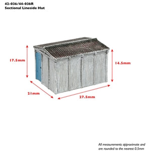 Graham Farish (Scenecraft) 42-036 - Sectional Lineside Hut - Blue Door