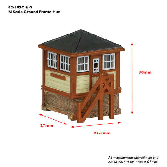 Graham Farish (Scenecraft) 42-182C - Ground Frame Hut Chocolate & Cream