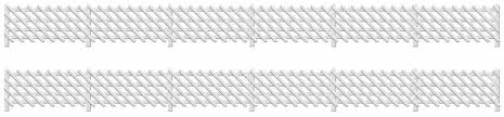 Ratio 426 - LMS Station Fencing (White)