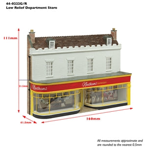 Bachmann 44-0222R - Low Relief Department Store Red