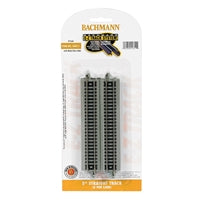 Bachmann 44811 - N Scale Snap-fit E-Z Track5'' Straight Track (6 per Card)